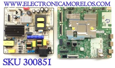 KIT PARA TV LG UHD 4K SMART TV / MAIN EBR33187102 / EAX69532504 / EAX69532504(1.0) / 33187102 / FUENTE 81-PBE043-H4B06AP / DLBB568 / SHG6504B06-101HA / PANEL LVU430BEDX E0018 / MODELO 43UP7000PUA / 43UP7000PUA.CUSFLH